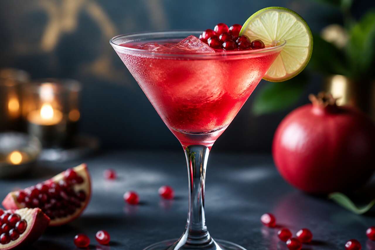 Recette du Pomegranate Martini : le cocktail à la grenade