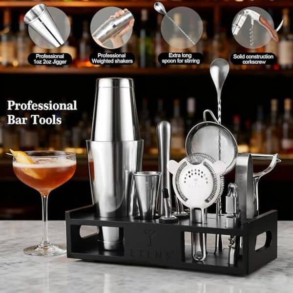 Découvrez notre test détaillé du shaker à cocktail ETENS 15 pièces : qualité, design et fonctionnalité pour préparer vos cocktails comme un pro.