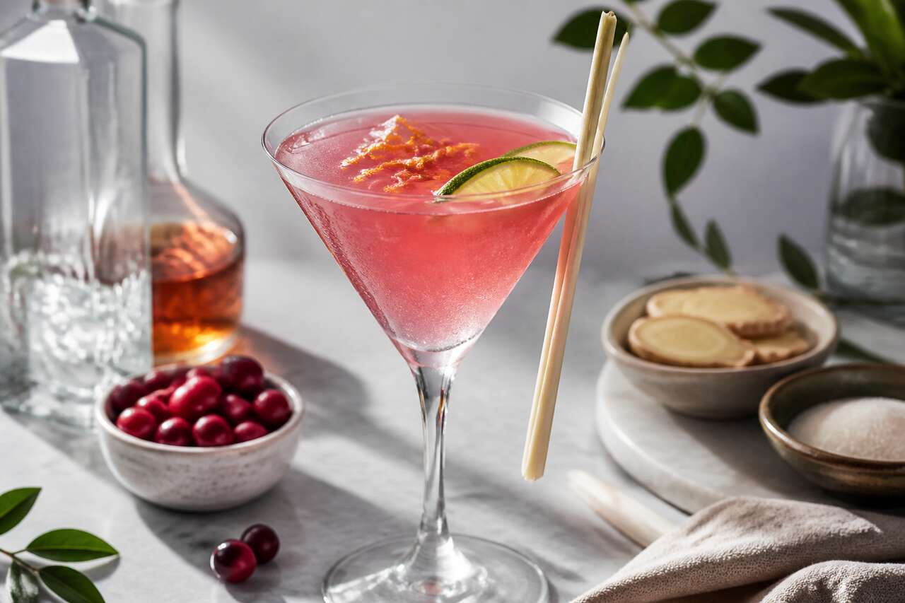 Recette du cosmopolitan gingembre citronnelle