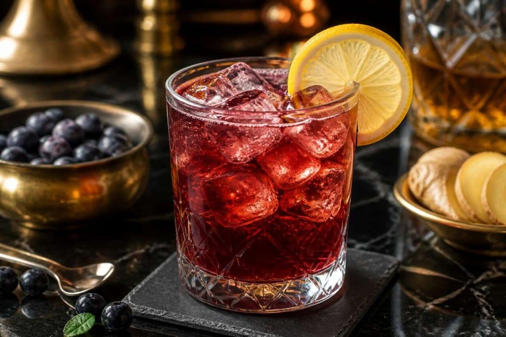 Recette du cocktail Sloe Jack and ginger