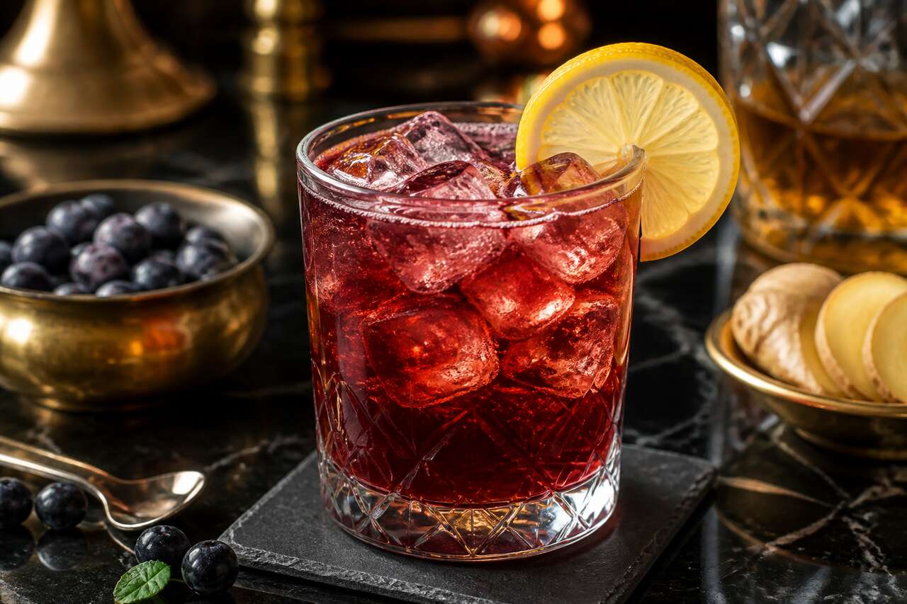 Recette du cocktail Sloe Jack and ginger