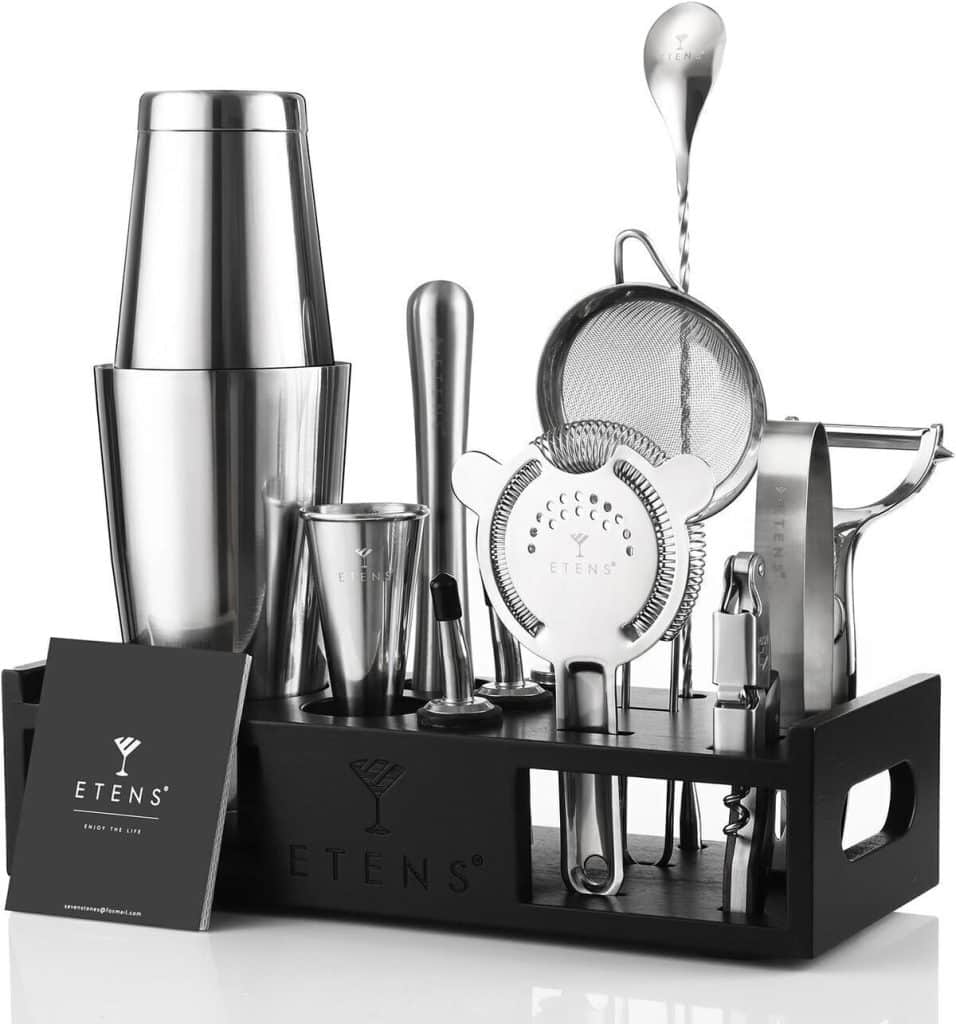 Test de l'ensemble shaker à cocktail ETENS 15 pièces