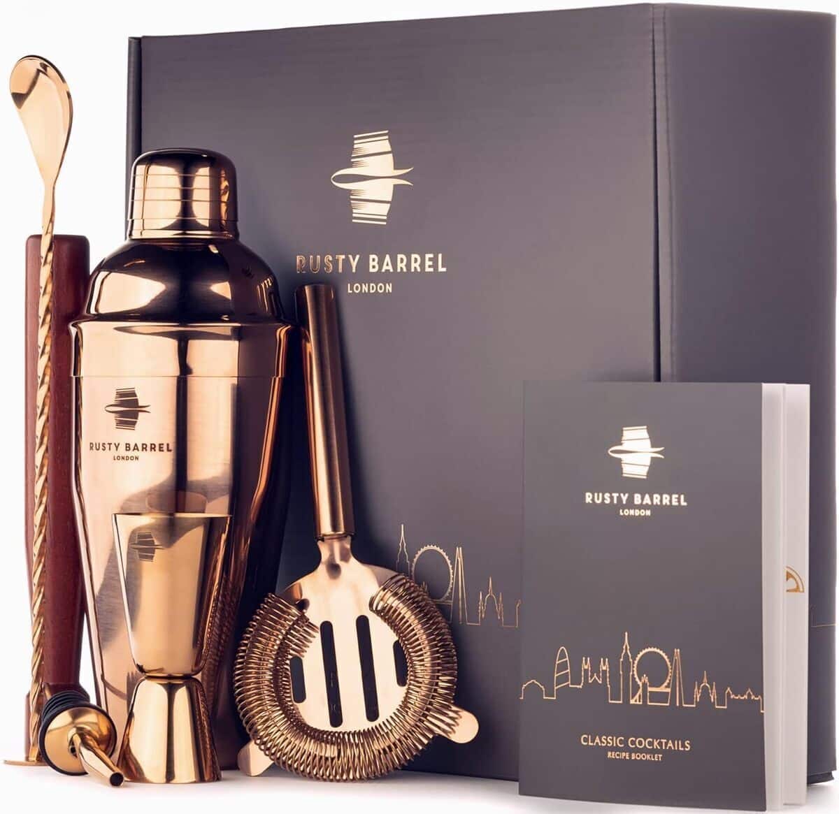 Test du kit cocktail Park Lane Rusty Barrel : l'élégance cuivrée en inox