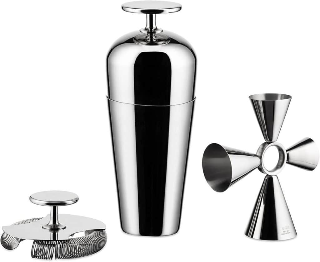 Test du service à cocktail Alessi The Tending Box GIA26SET en acier inoxydable