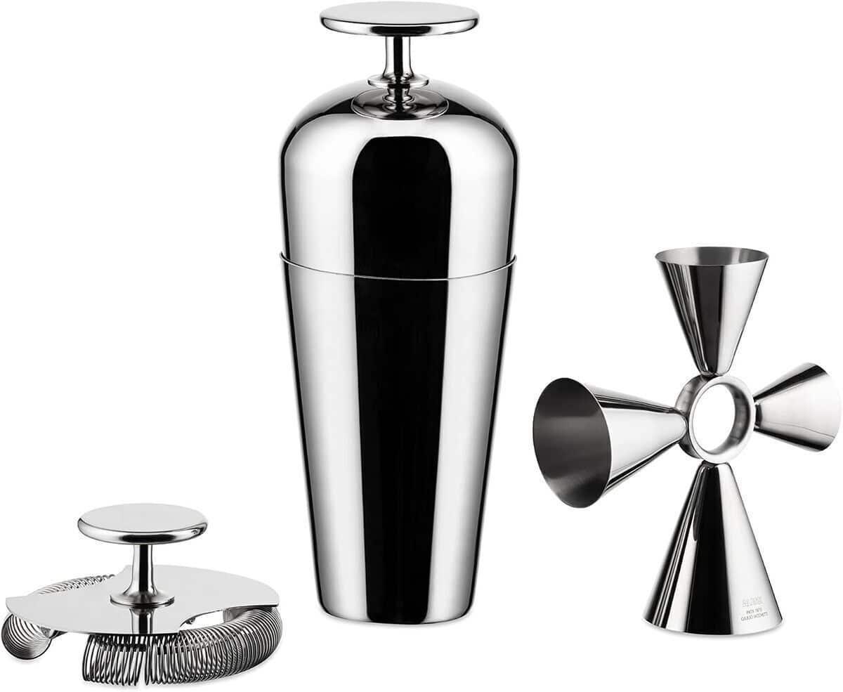 Test du service à cocktail Alessi The Tending Box GIA26SET en acier inoxydable