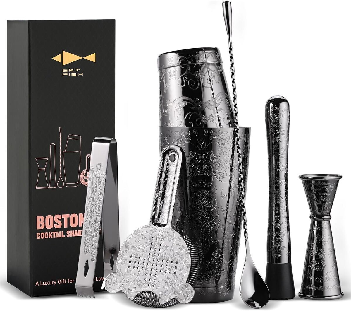 Test : sKY FISH shaker à cocktail 7 pièces