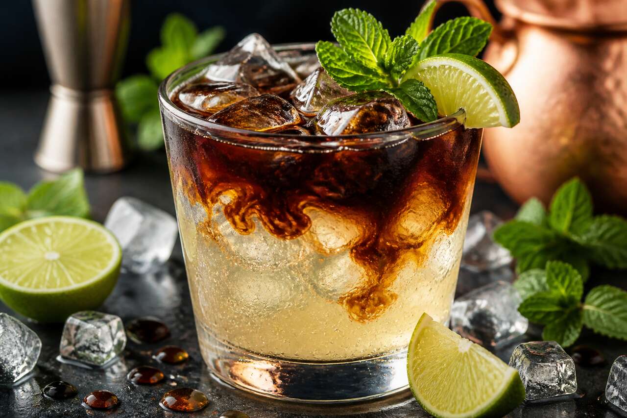 Recette du Moscow Mule dark 'n' stormy au citron vert