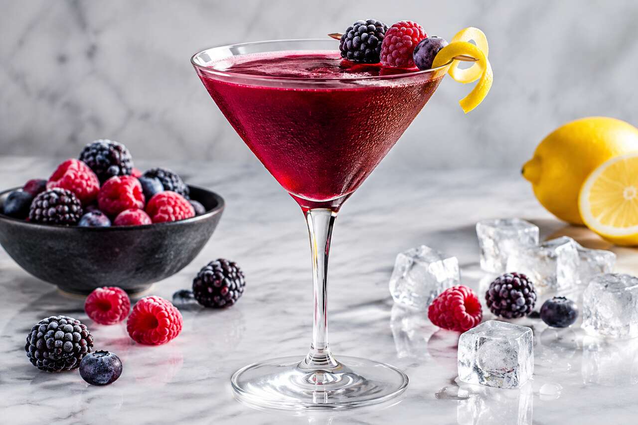 Recette du Cotswold berry martini : le cocktail aux fruits rouges facile à faire