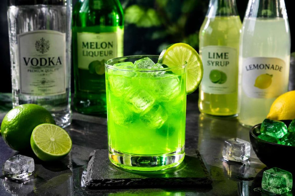 Recette du cocktail Vodka Slime