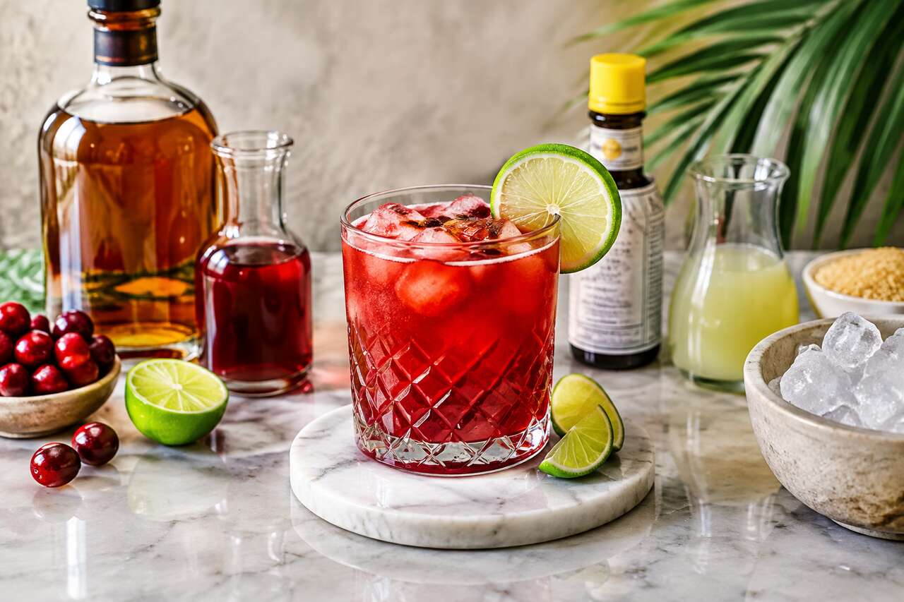 Recette du cocktail Rachel's red rumba