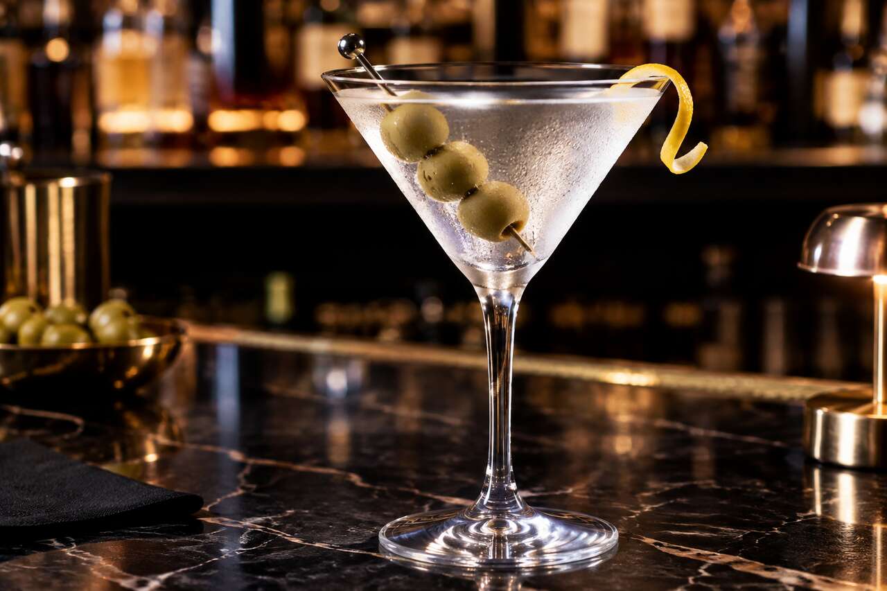 Recette du very dry martini : le cocktail ultra sec et élégant