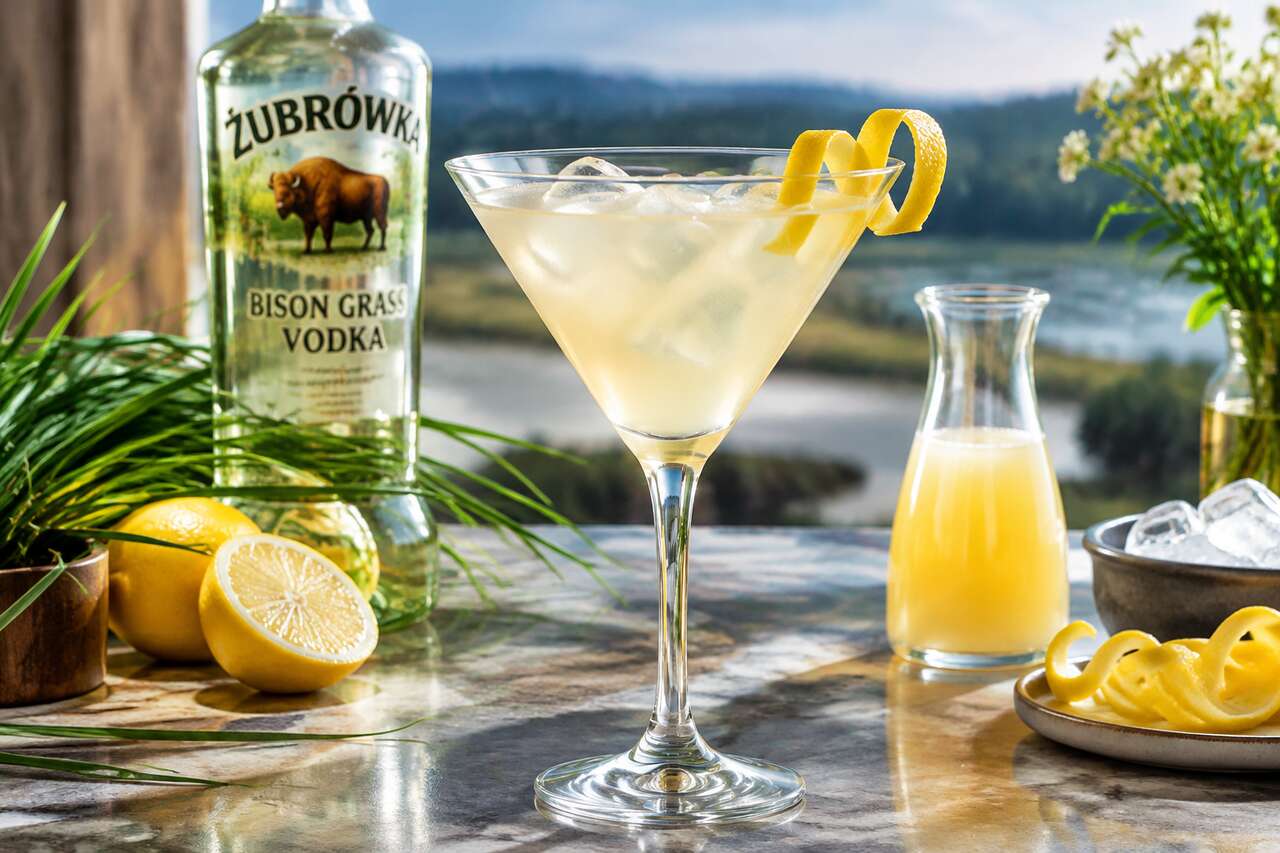 Recette du Zubrowka Martini : le cocktail vodka à la polonaise
