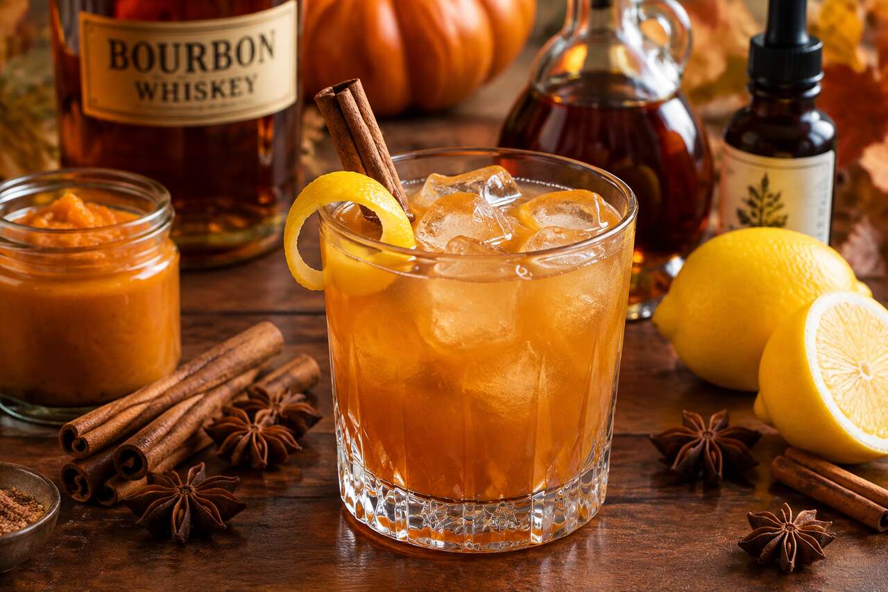 Recette du pumpkin whiskey smash : le cocktail d'automne au whisky et citrouille