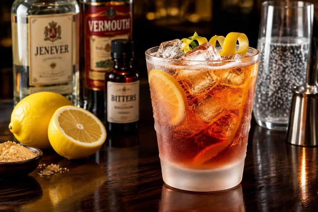 Recette de cocktail au gin de Hollande amélioré