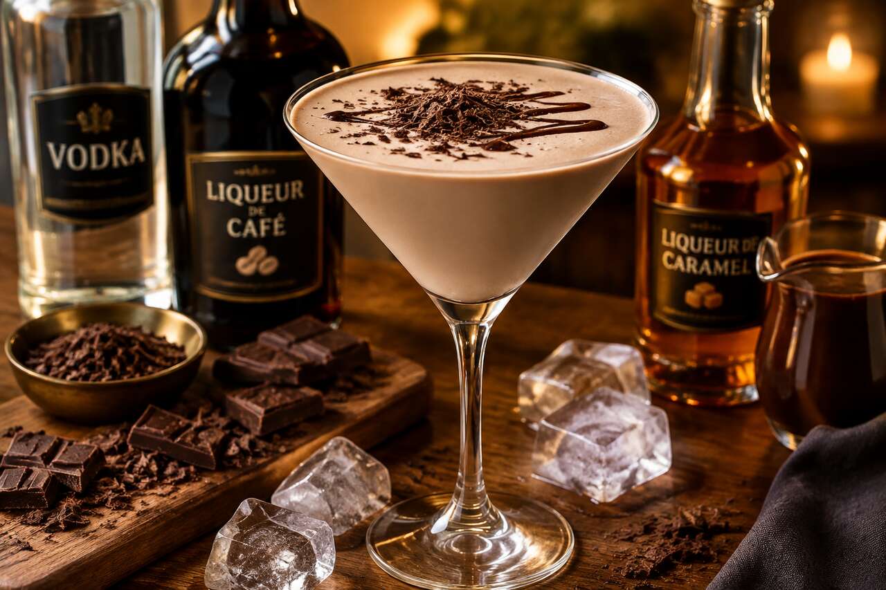 Recette du cocktail Milky Way martini