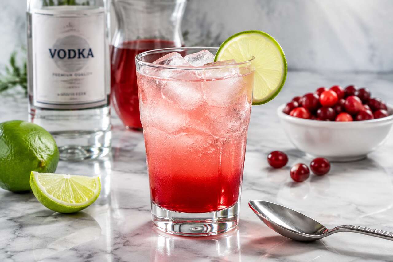 Recette du cocktail cranberry vodka