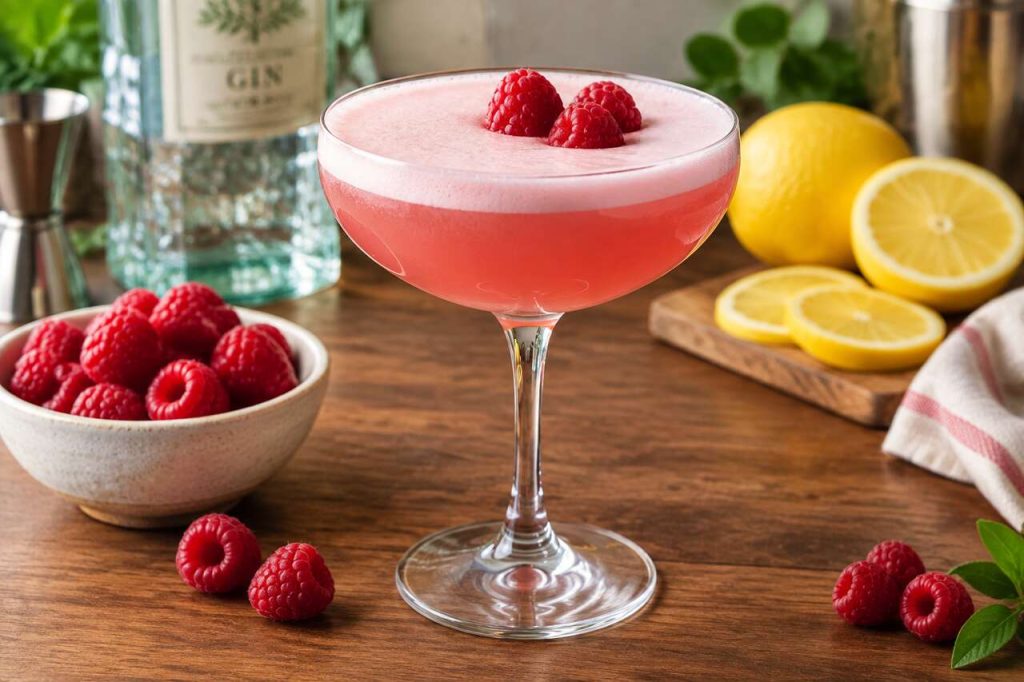 Recette du Clover Club : le cocktail au gin et à la framboise