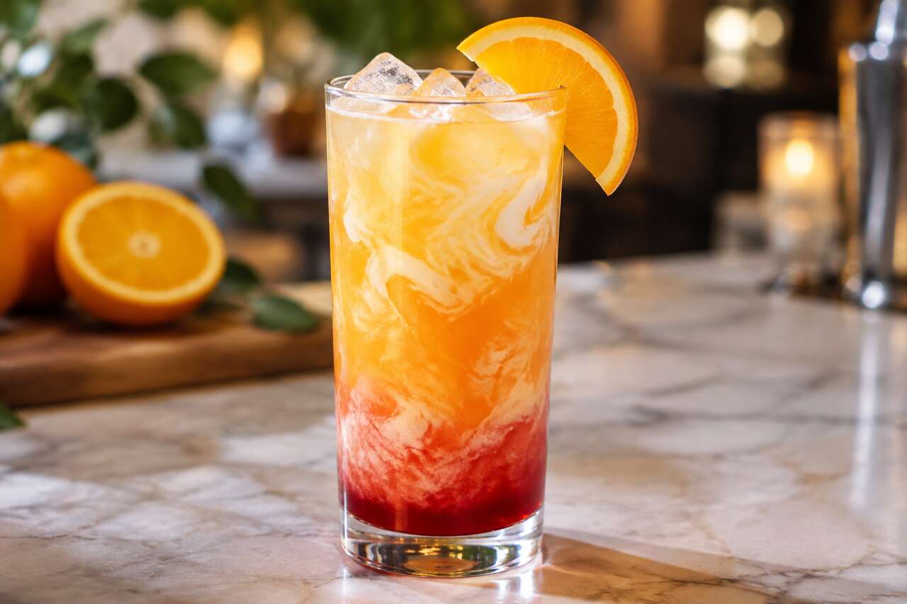 Recette du cocktail orange Donkey Punch