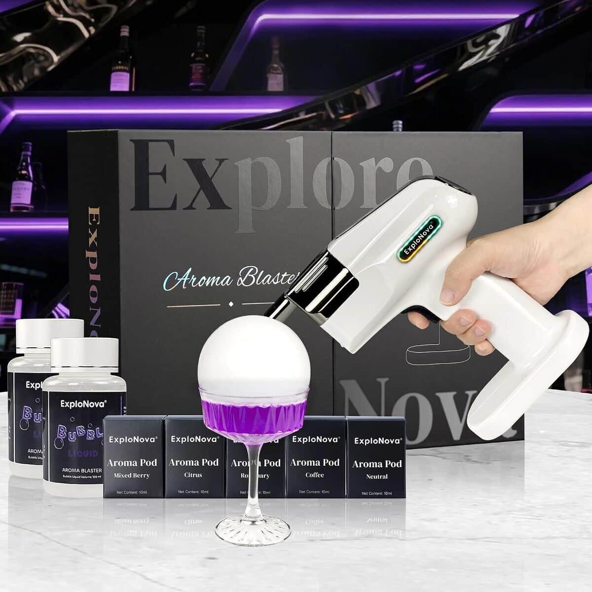 Test des capsules Aroma Blaster : bulle aromatique pour cocktails et whisky