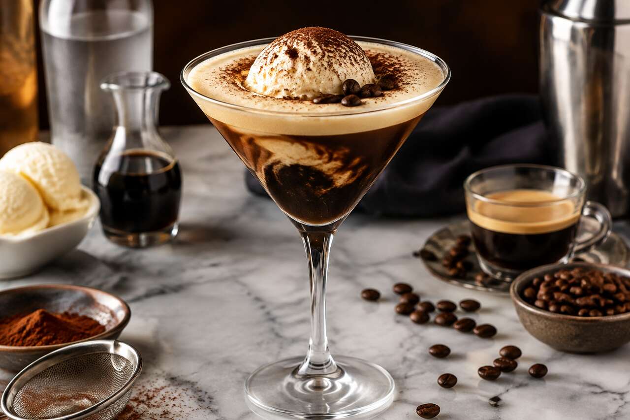 Recette de l'Affogato Martini : le cocktail café irrésistible