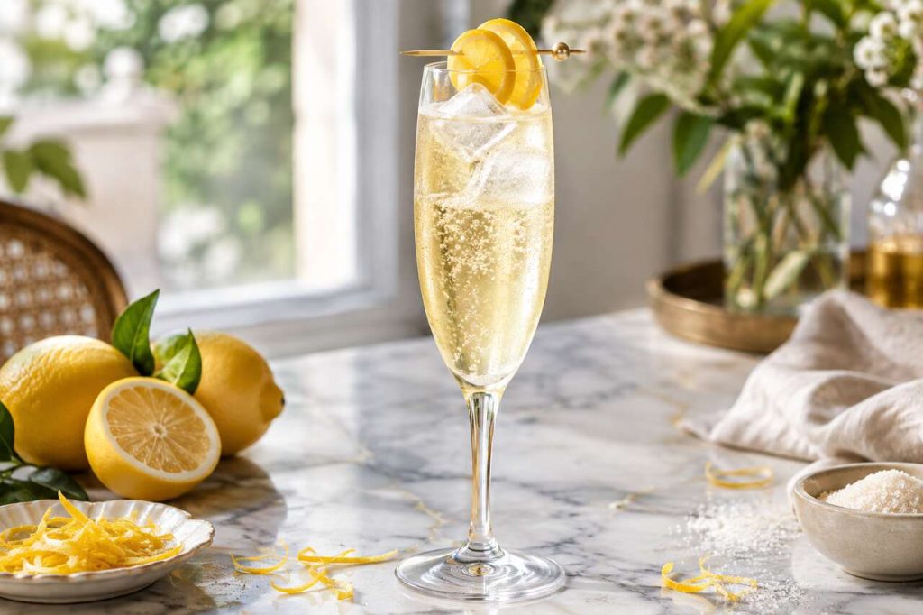 Recette du French 75 au citron confit