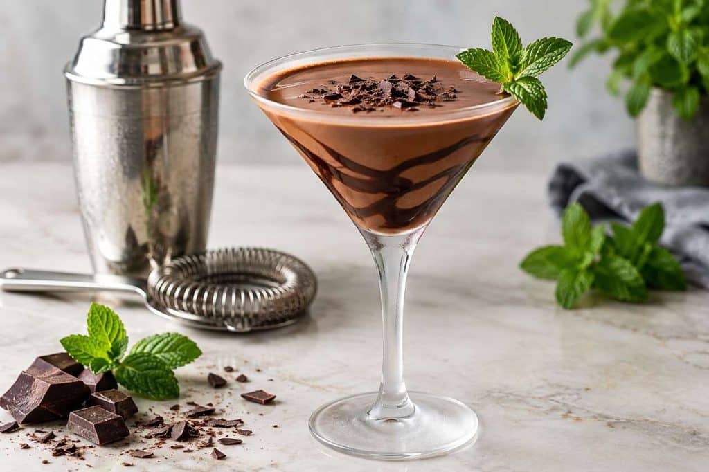 Recette du chocolate mint martini : le cocktail choco-menthe irrésistible