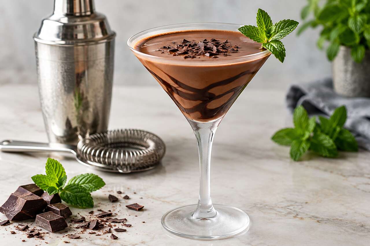 Recette du chocolate mint martini : le cocktail choco-menthe irrésistible