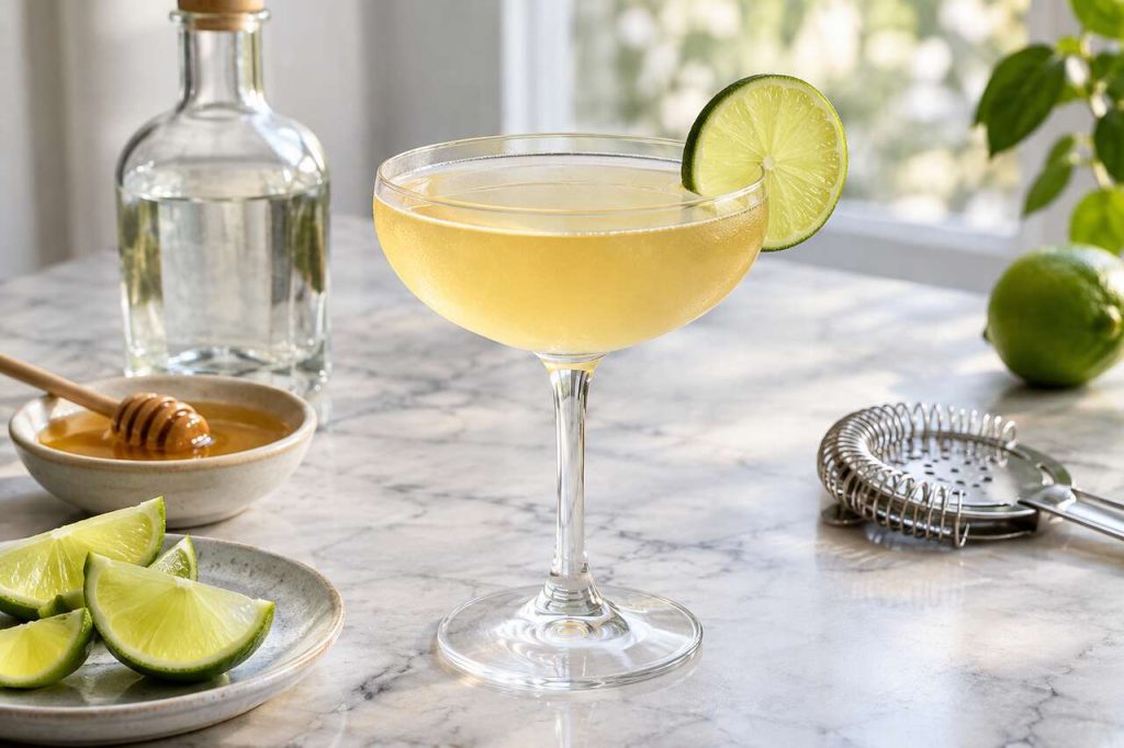 Recette du Honeysuckle Daiquiri : le cocktail au rhum et miel