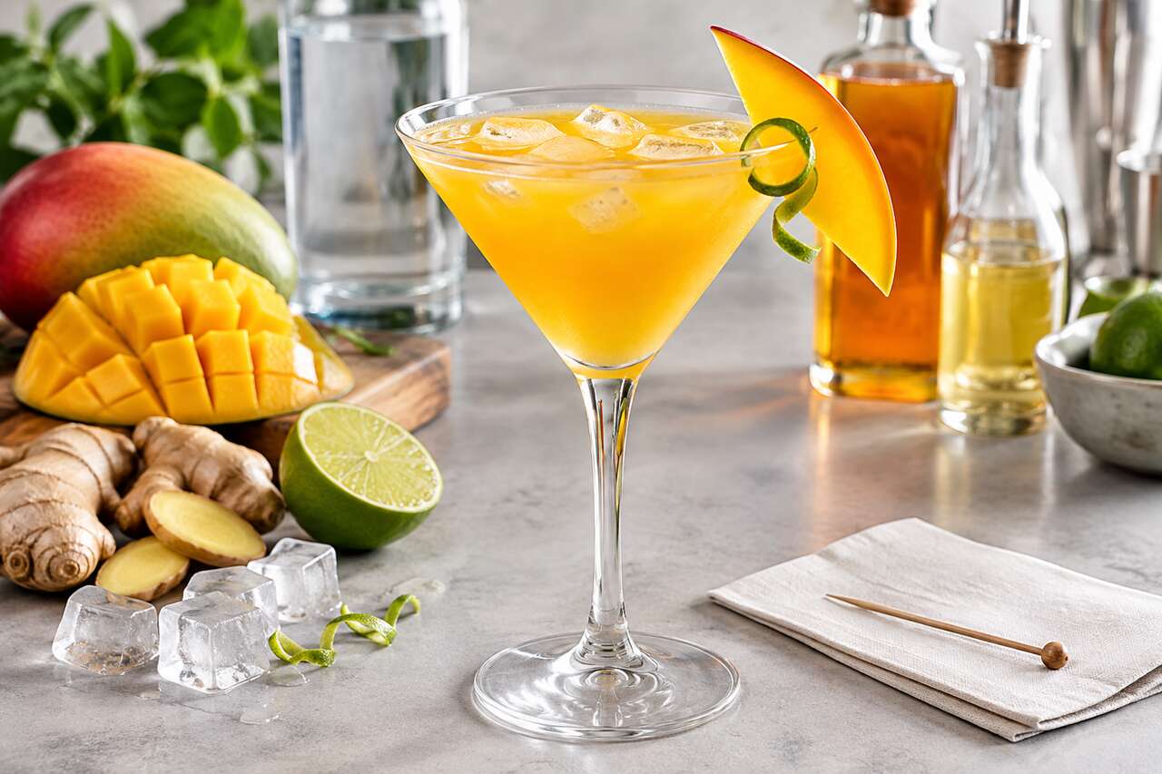Recette du cosmopolitan mangue gingembre