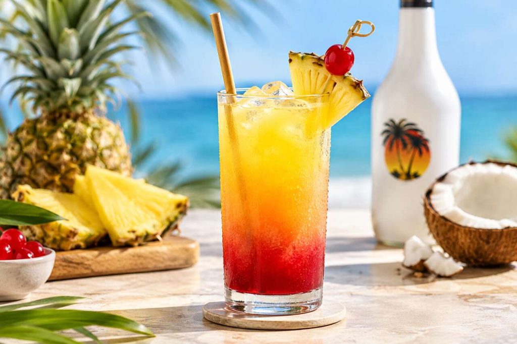 Recette du cocktail Malibu Heaven