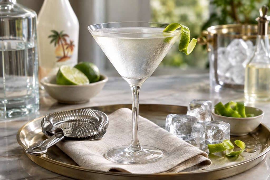 Recette du dry Malibu martini